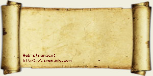 Isak Vrbničanin vizit kartica